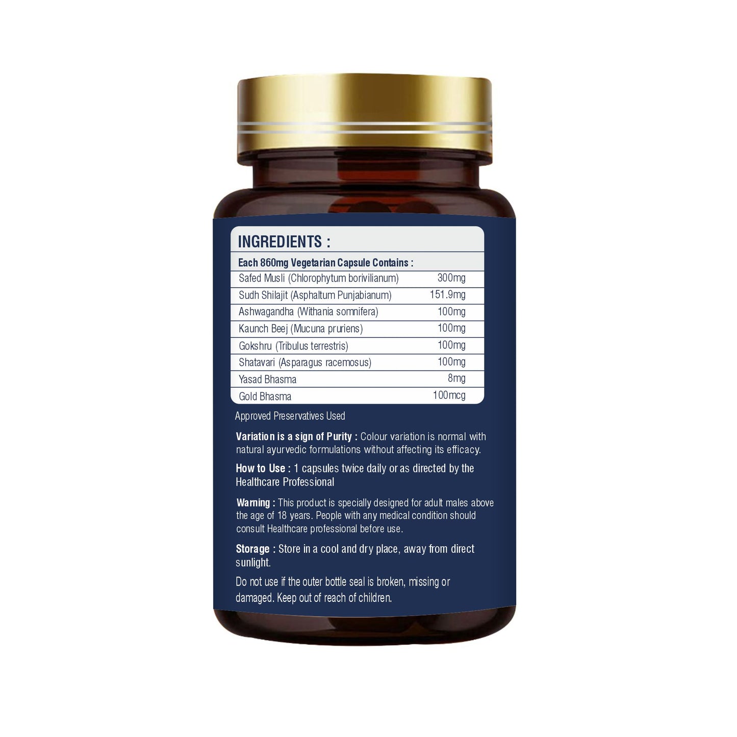 'MOKSHVEDA MUSLI GOLD CAPSULE'