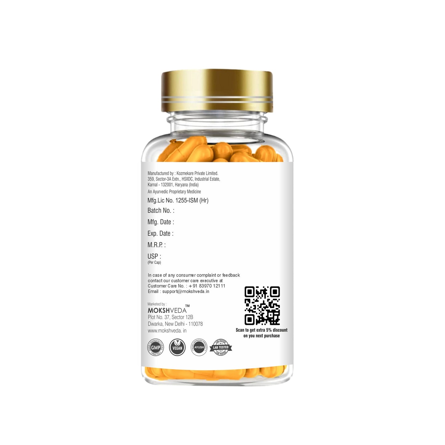 MOKSHVEDA CURCUMIN CAPSULES